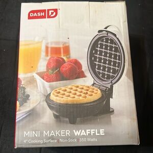 Dash Mini (4inch) Waffle Maker- New In Box